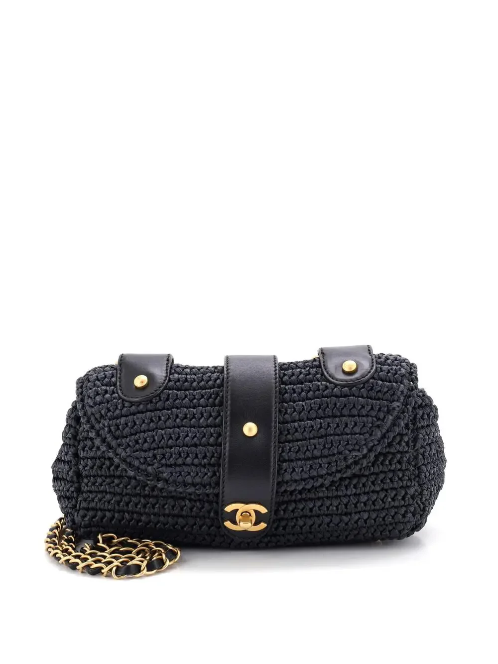 Chanel Cc Flap Bag Woven Raffia Small #338788C26B